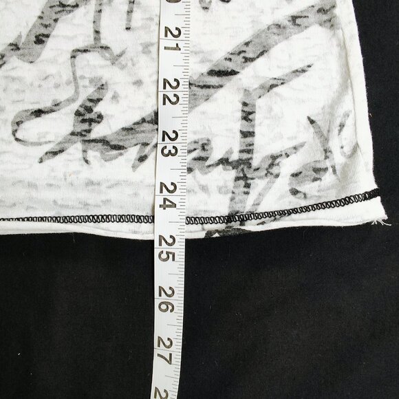 Armani Exchange Women's Small Sheer Top with Beaded Logo Y2K - Picture 4 of 8